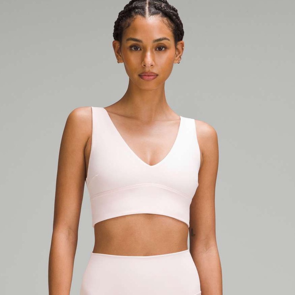 Lululemon Align V-Neck Bra C/D Cup Strawberry Milkshake